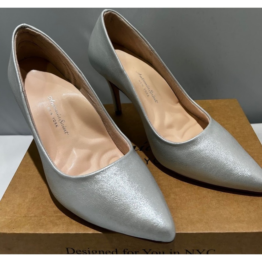 Antonia Saint NY Victoria Hello 3.0 Silver Metallic,‎ Size 10